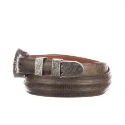 Lucchese-inc Belts Hobby Stitch Goat Tapered :: Chocolate