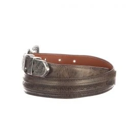 Lucchese-inc Belts Hobby Stitch Goat Tapered :: Chocolate