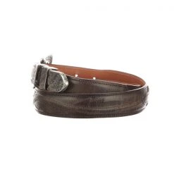 Lucchese-inc Belts Seville Stitch Goat Tapered :: Chocolate