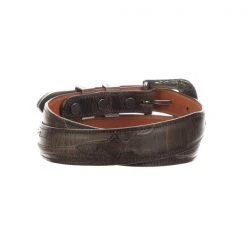 Lucchese-inc Belts Seville Stitch Goat Tapered :: Chocolate