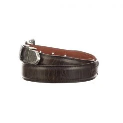 Lucchese-inc Smooth Goat Tapered :: Chocolate Belts