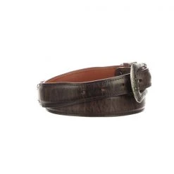 Lucchese-inc Smooth Goat Tapered :: Chocolate Belts