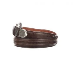 Lucchese-inc Belts Hobby Stitch Ranch Hand Tapered :: Tan