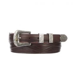 Lucchese-inc Seville Stitch Ranch Hand Tapered :: Tan Belts