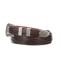 Lucchese-inc Seville Stitch Ranch Hand Tapered :: Tan Belts