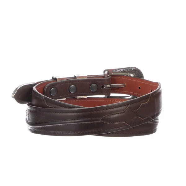 Lucchese-inc Seville Stitch Ranch Hand Tapered :: Tan Belts Lucchese-inc Seville Stitch Ranch Hand Tapered :: Tan Belts