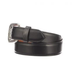 Lucchese-inc Belts Smooth Baby Buffalo :: Black