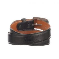Lucchese-inc Belts Smooth Baby Buffalo :: Black