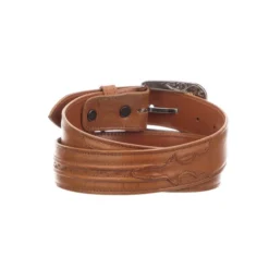 Lucchese-inc Hobby Stitch Baby Buffalo :: Cognac Belts