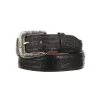 Lucchese-inc Belts Hornback Caiman :: Black
