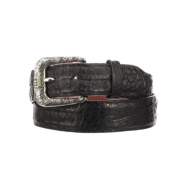 Lucchese-inc Belts Hornback Caiman :: Black Lucchese-inc Belts Hornback Caiman :: Black