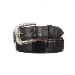 Lucchese-inc Ultra Belly Caiman :: Black Belts