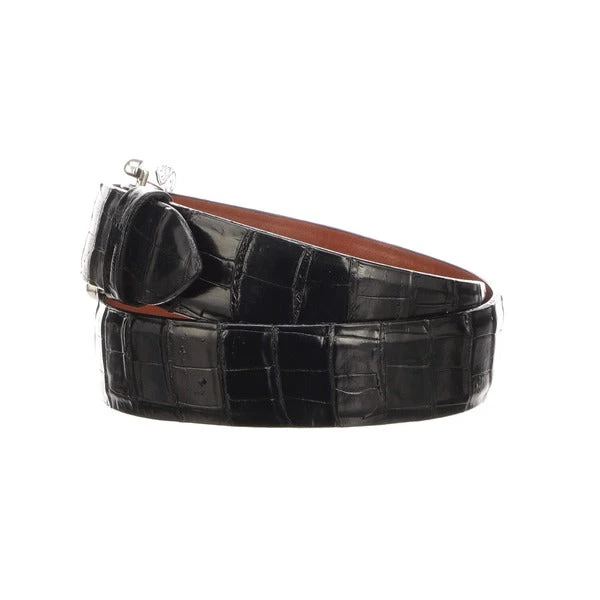 Lucchese-inc Ultra Belly Caiman :: Black Belts Lucchese-inc Ultra Belly Caiman :: Black Belts
