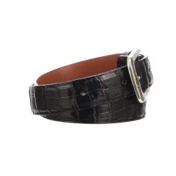 Lucchese-inc Ultra Belly Caiman :: Black Belts