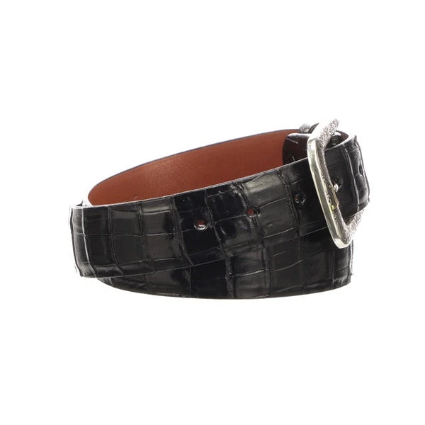 Lucchese-inc Ultra Belly Caiman :: Black Belts Lucchese-inc Ultra Belly Caiman :: Black Belts