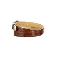 Lucchese-inc Python Belt :: Cognac