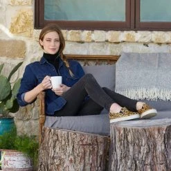 Lucchese-inc Women's After-Ride Slip On :: Leopard SHOES